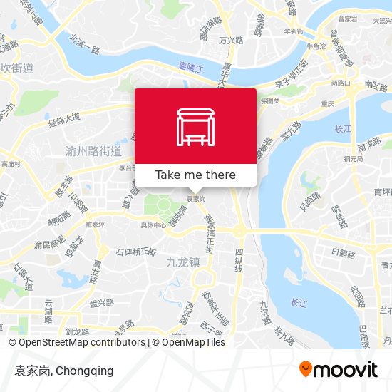 袁家岗 map