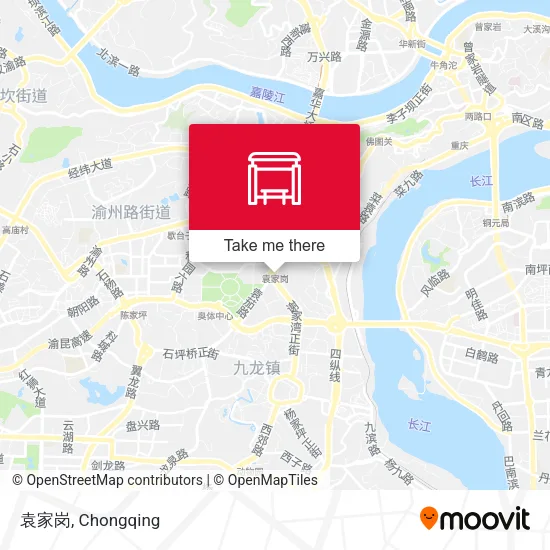 袁家岗 map