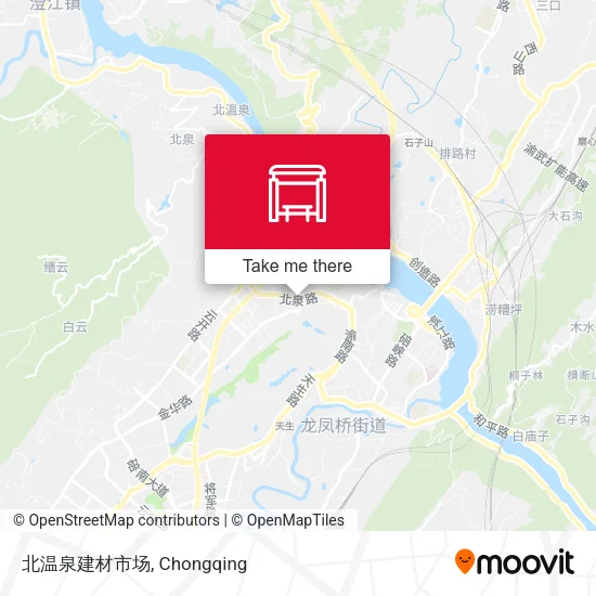北温泉建材市场 map