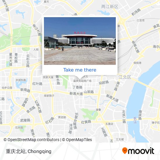 重庆北站 map