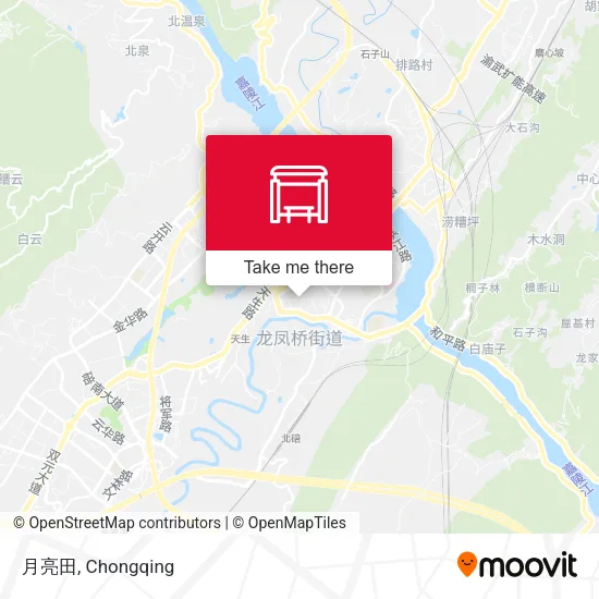月亮田 map