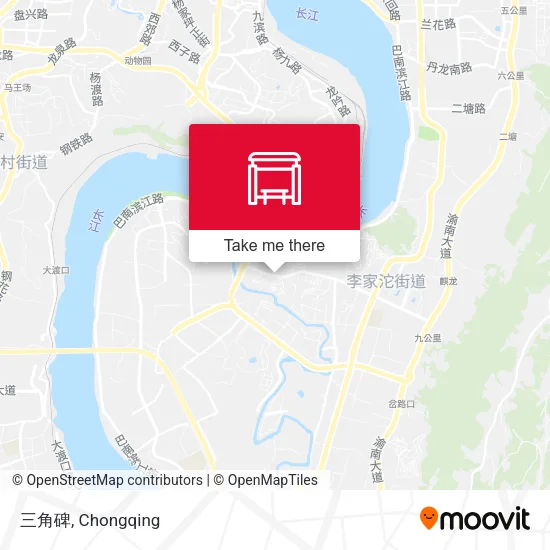 三角碑 map