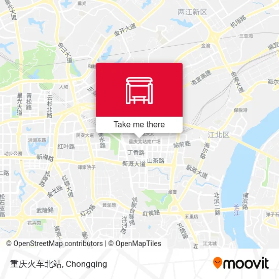 重庆火车北站 map