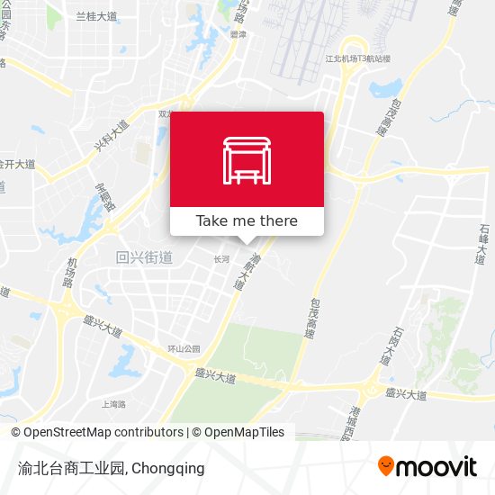 渝北台商工业园 map
