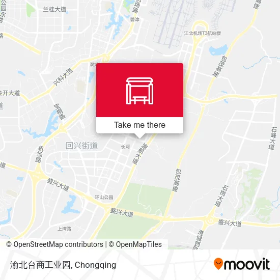 渝北台商工业园 map