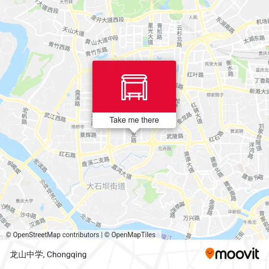 龙山中学 map