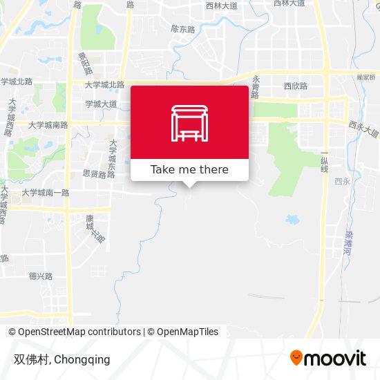 双佛村 map