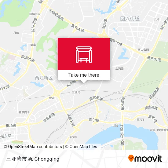 三亚湾市场 map