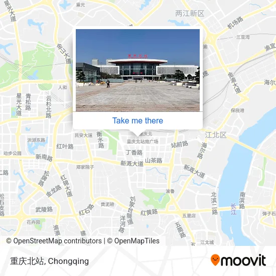 重庆北站 map