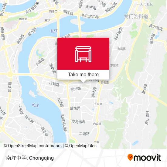 南坪中学 map