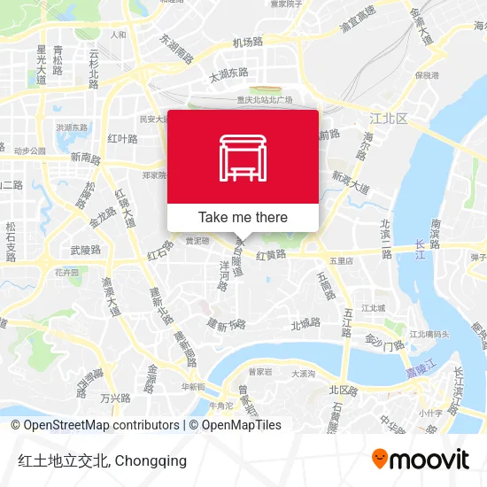 红土地立交北 map