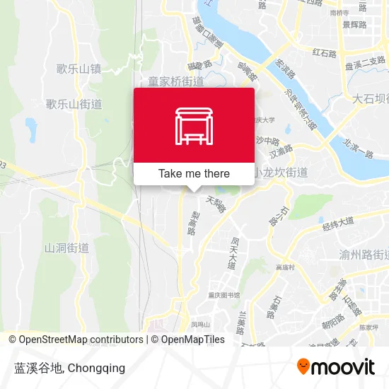 蓝溪谷地 map