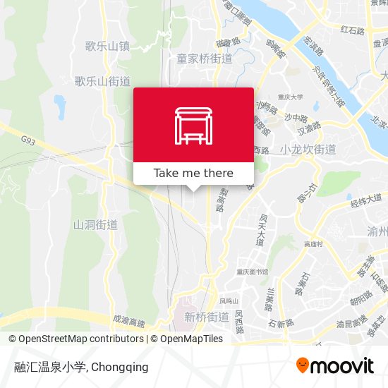 融汇温泉小学 map