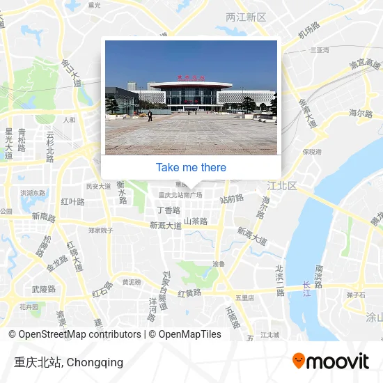 重庆北站 map