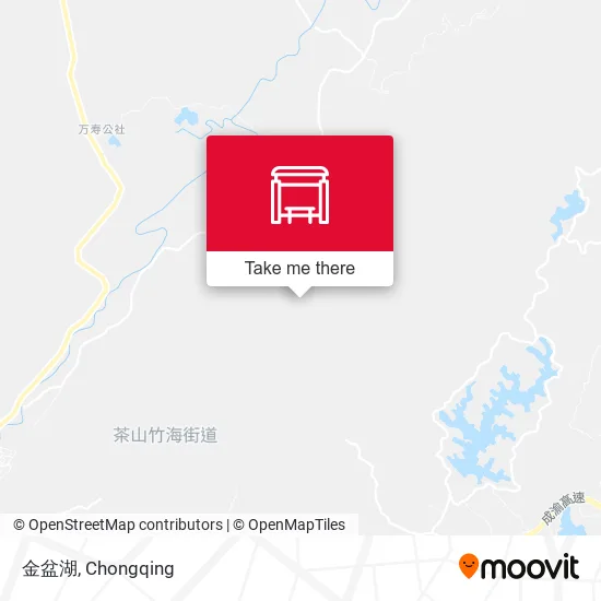 金盆湖 map