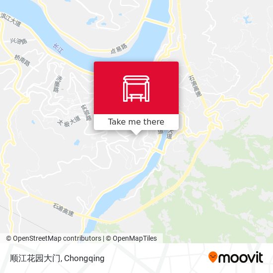 顺江花园大门 map