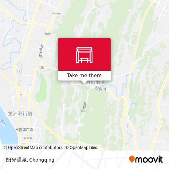阳光温泉 map