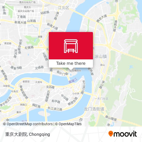 重庆大剧院 map