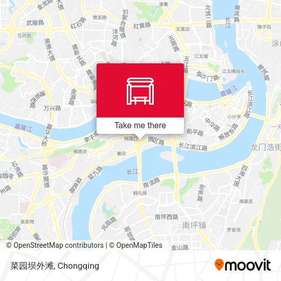 菜园坝外滩 map