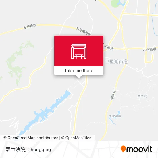 双竹法院 map