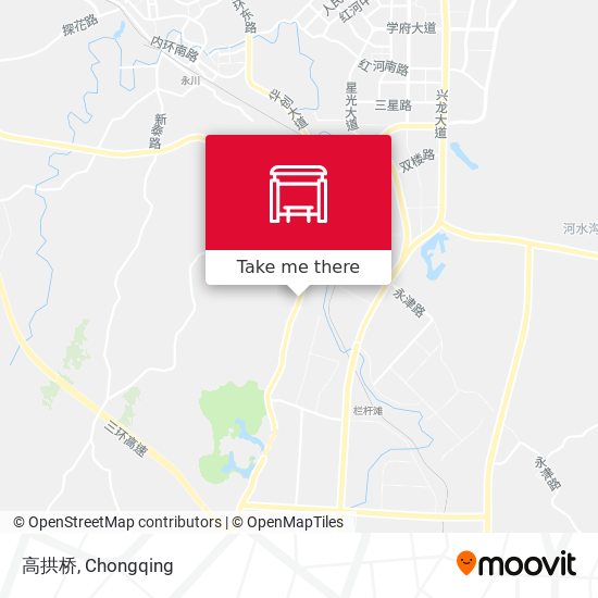 高拱桥 map