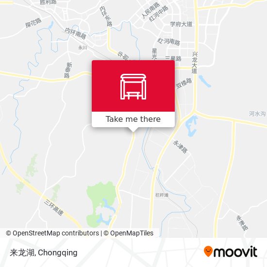 来龙湖 map