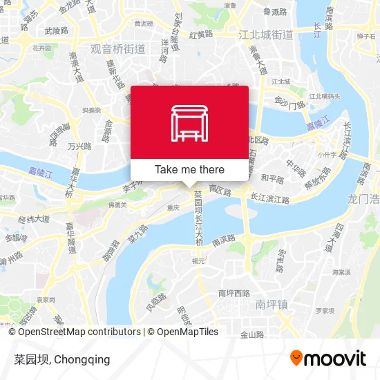 菜园坝 map