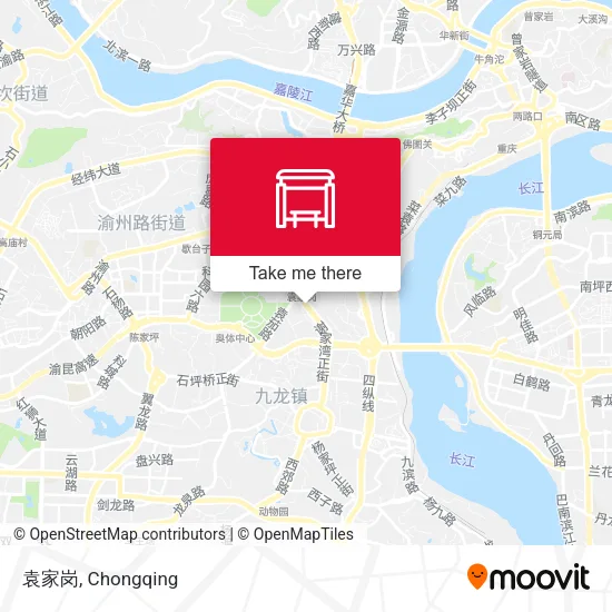 袁家岗 map