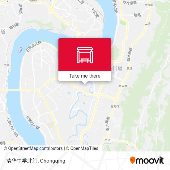 清华中学北门 map