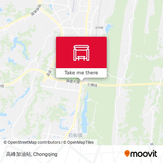 高峰加油站 map