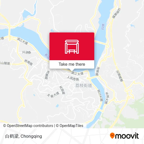 白鹤梁 map