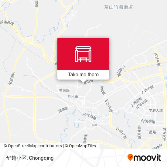 华越小区 map
