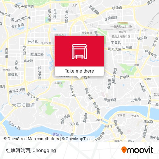 红旗河沟西 map