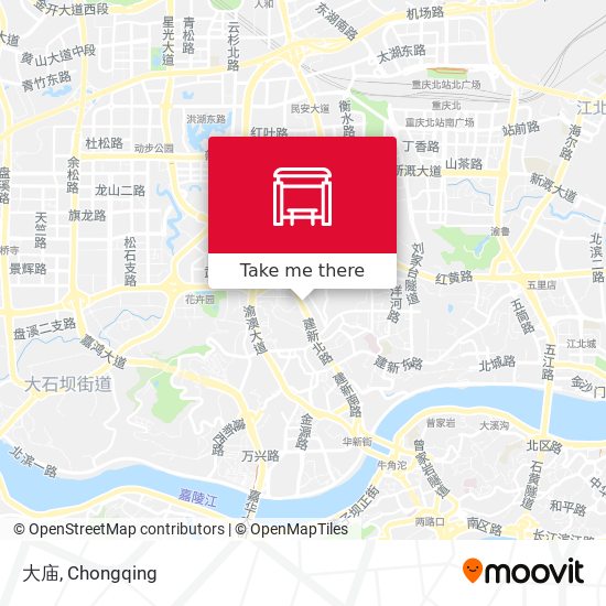 大庙 map