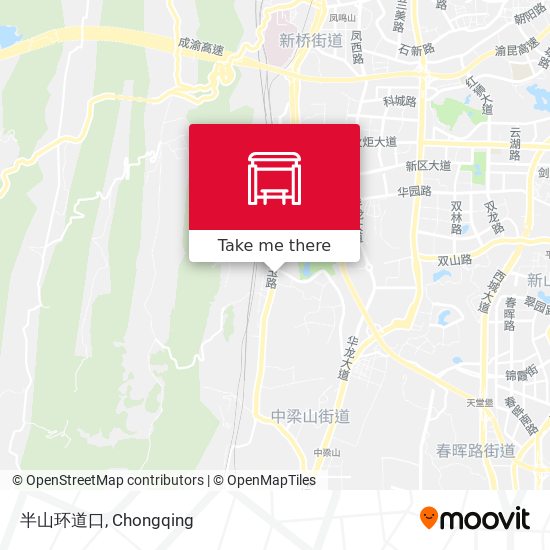 半山环道口 map