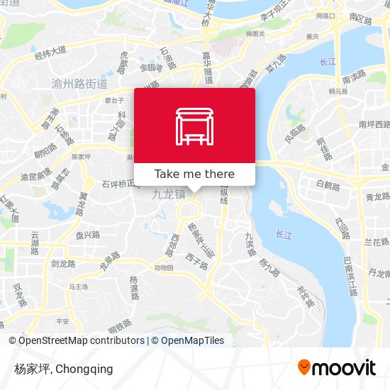 杨家坪 map
