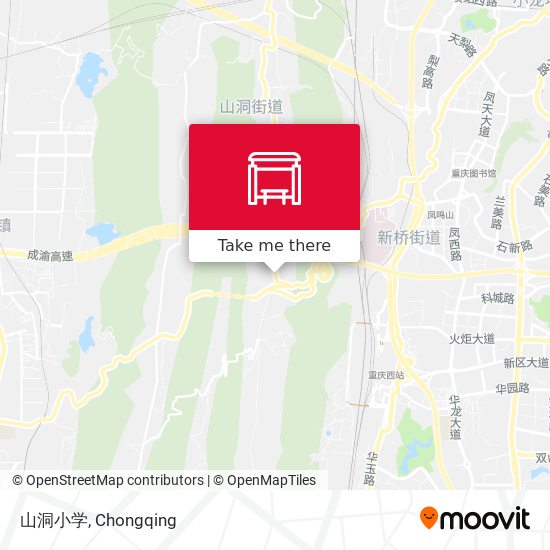 山洞小学 map