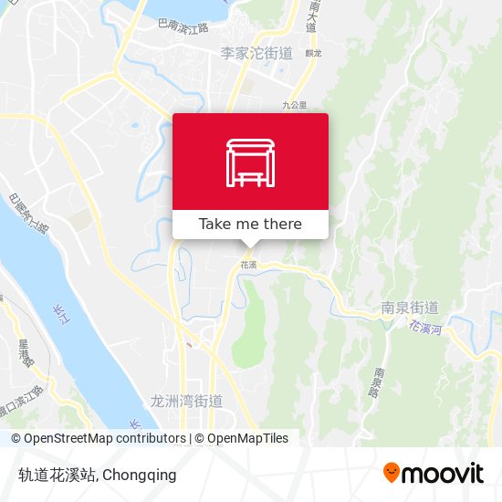 轨道花溪站 map