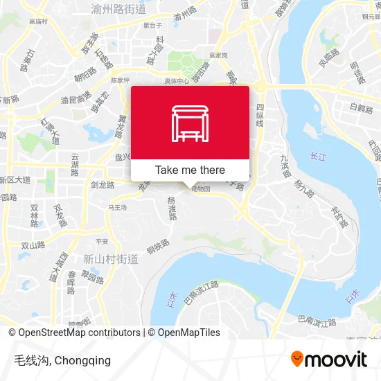 毛线沟 map