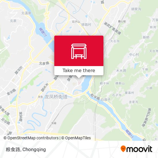 粮食路 map