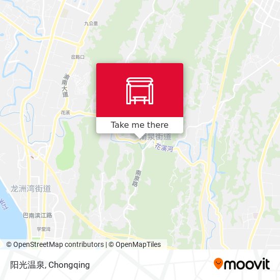 阳光温泉 map
