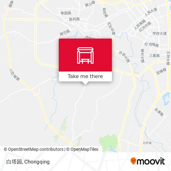 白塔园 map