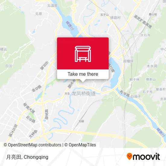 月亮田 map