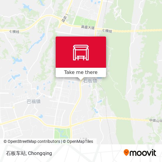 石板车站 map
