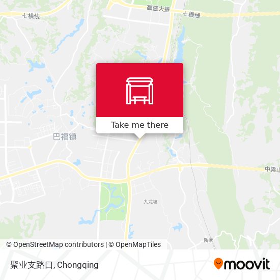 聚业支路口 map