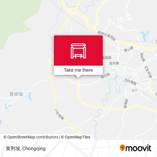 黄荆坡 map