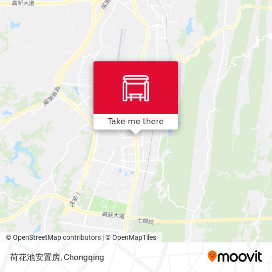 荷花池安置房 map
