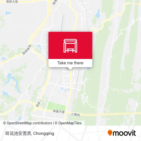 荷花池安置房 map