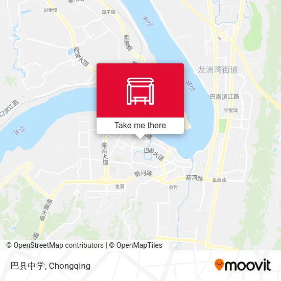 巴县中学 map