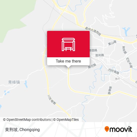 黄荆坡 map